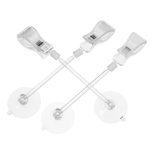 FONDOTIN 3stücke Aquarium Saugnapf Clips Verstellbare Halterung Für Schläuche Und Zubehör Einfache Installation rutschfeste Oberfläche Für Optimalen Halt Im Aquarium Einsetzbar Für von FONDOTIN