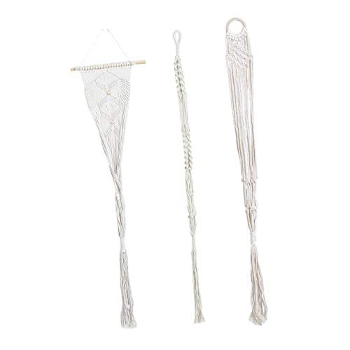 FONDOTIN Blumentopfhalter Pflanzenhänger 3 Stücke Gemischte Stile Indoor Pflanzenhänger Körbe Wohnkultur Haken von FONDOTIN