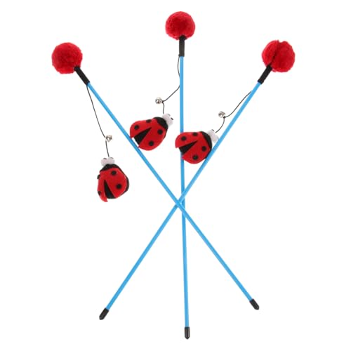 FONDOTIN 3 Stück Katzenrutenspielzeug katzenspielzeug Interactive cat Toy spielsachen für Katzen katzenstick Katzenstab Katzensachen Plüsch Interaktives für Katzen Katzen-Teaser FONDOTIN 3 Stück Katzenrutenspielzeug katzenspielzeug Interactive cat Toy spielsachen für Katzen katzenstick Katzenstab Katzensachen Plüsch Interaktives für Katzen Katzen-Teaser von FONDOTIN