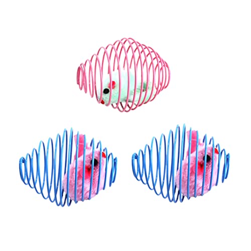 FONDOTIN 3 Stücke Weiche Plüsch Spielzeug Katze Molaren Spielzeug Baby Katze Unterhaltung Necken Mäuse Für Haustier Kätzchen Farbe Zufällig FONDOTIN 3 Stücke Weiche Plüsch Spielzeug Katze Molaren Spielzeug Baby Katze Unterhaltung Necken Mäuse Für Haustier Kätzchen Farbe Zufällig von FONDOTIN
