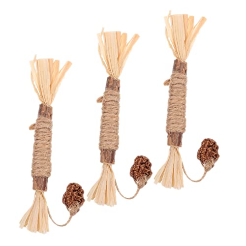 FONDOTIN Leckerli-Sticks Für Katzen Kauspielzeug Für Katzen Backenzahn-Sticks Für Katzen Snacks Spielzeug 3 Stück Katzenbedarf Für Hauskatzen von FONDOTIN