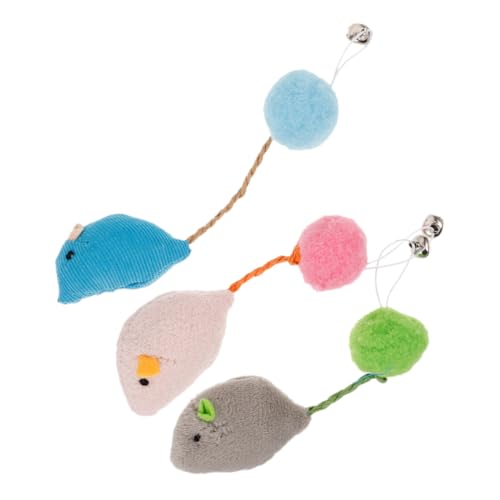 FONDOTIN 3stücke Plüsch Mäuse Spielzeug Für Katzen Interaktives Kauteil Für Indoor-Katzen Fördert Und Spielspaß Für Kätzchen FONDOTIN 3stücke Plüsch Mäuse Spielzeug Für Katzen Interaktives Kauteil Für Indoor-Katzen Fördert Und Spielspaß Für Kätzchen von FONDOTIN