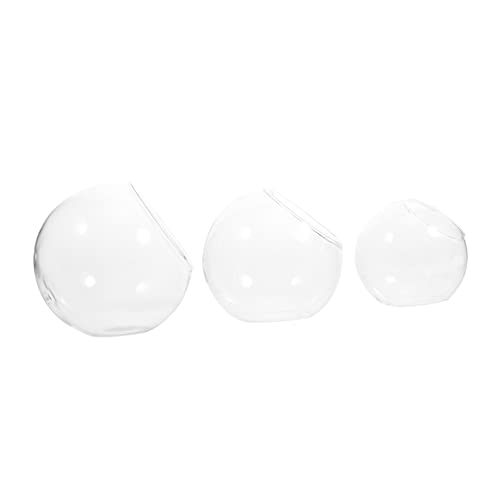 FONDOTIN 3 Stück Teiliges Micro Landschafts Glasflaschen DIY Sukkulenten Terrarium Vase Transparente Glasflasche für Pflanzendekor für Indoor Dekoration und FONDOTIN 3 Stück Teiliges Micro Landschafts Glasflaschen DIY Sukkulenten Terrarium Vase Transparente Glasflasche für Pflanzendekor für Indoor Dekoration und von FONDOTIN