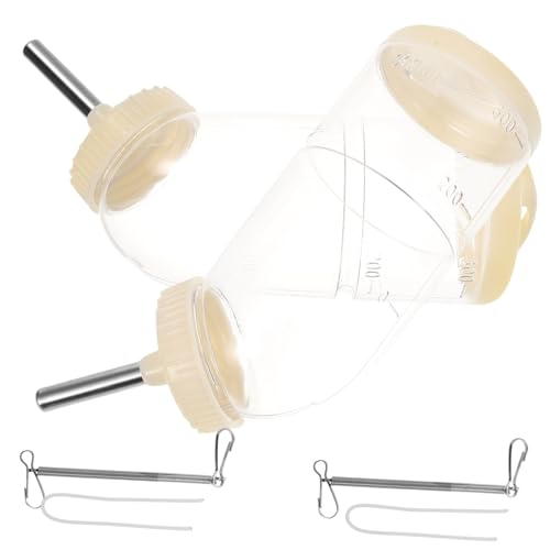 FONDOTIN Hängender Automatischer Futterspender Für Hunde Wasserspender 2 Stück Für Hamsterkäfig Welpenflasche FONDOTIN Hängender Automatischer Futterspender Für Hunde Wasserspender 2 Stück Für Hamsterkäfig Welpenflasche von FONDOTIN