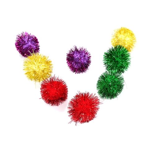 FONDOTIN 30Stücke Mini Glitzer Bälle Für Katzen Interaktives Katzenspielzeug Für Bewegung Fördert Die Aktivität Ihrer FONDOTIN 30Stücke Mini Glitzer Bälle Für Katzen Interaktives Katzenspielzeug Für Bewegung Fördert Die Aktivität Ihrer von FONDOTIN