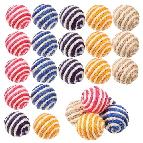 FONDOTIN 35 Stück Sisalbälle Für Katzen Kauspielzeug Katzenangel Anregende Katzenaktivität Sisalbälle Zum Fangen Von Kätzchen Neuheit Interaktives Haustier Kätzchen Lustige Katzen FONDOTIN 35 Stück Sisalbälle Für Katzen Kauspielzeug Katzenangel Anregende Katzenaktivität Sisalbälle Zum Fangen Von Kätzchen Neuheit Interaktives Haustier Kätzchen Lustige Katzen von FONDOTIN
