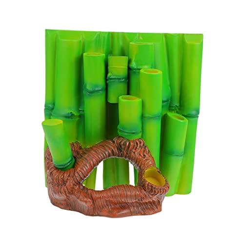 FONDOTIN 3D -Hintergrundkarte Fütterung Eidechsenbecken Dekoration Leopard Gecko Tank Zubehör Gericht Terrarium Decor Zubehör für Reptilienterrarien Kunstharz Green von FONDOTIN