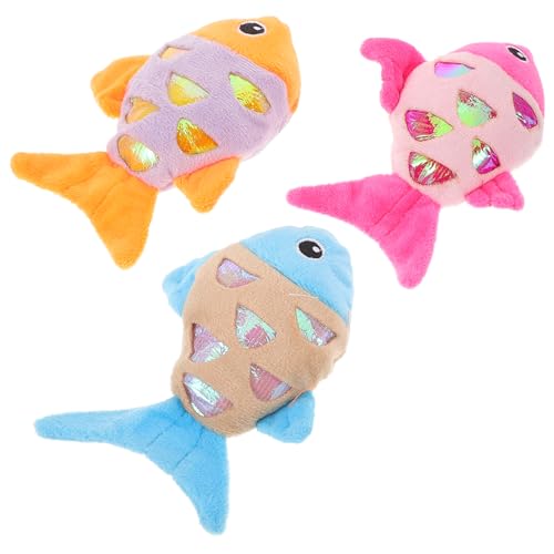 FONDOTIN 3st Plüschfisch Spielzeugfisch Als Haustier Hundespielzeug Für Haustiere Zum Beißen Von Kätzchen Plüschtiere Quietschendes Katzenspielzeug Netz FONDOTIN 3st Plüschfisch Spielzeugfisch Als Haustier Hundespielzeug Für Haustiere Zum Beißen Von Kätzchen Plüschtiere Quietschendes Katzenspielzeug Netz von FONDOTIN