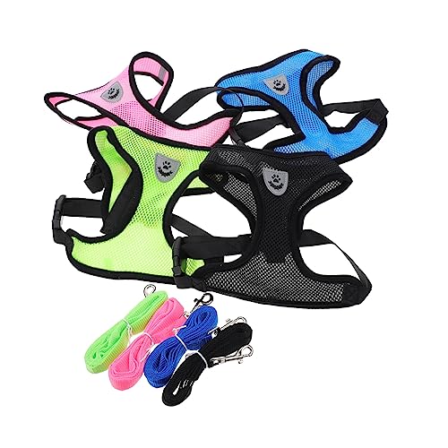 FONDOTIN Haustierwestengeschirre 4-in-1-hundegurt-leinen-set Hundezugseil-kit Haustierbedarf Bequem Für Den Täglichen Gebrauch FONDOTIN Haustierwestengeschirre 4-in-1-hundegurt-leinen-set Hundezugseil-kit Haustierbedarf Bequem Für Den Täglichen Gebrauch von FONDOTIN