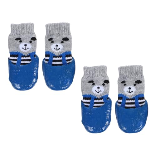 FONDOTIN 4 Stück Hundeschuhe Anti-rutsch-pfotenpolster Für Hunde Anti-rutsch-socken Für Hunde Hundesocke rutschfeste Hundepfotenpolster Hundepfotenschuhe Hund Sandalen Baumwolle Sky-Blue FONDOTIN 4 Stück Hundeschuhe Anti-rutsch-pfotenpolster Für Hunde Anti-rutsch-socken Für Hunde Hundesocke rutschfeste Hundepfotenpolster Hundepfotenschuhe Hund Sandalen Baumwolle Sky-Blue von FONDOTIN