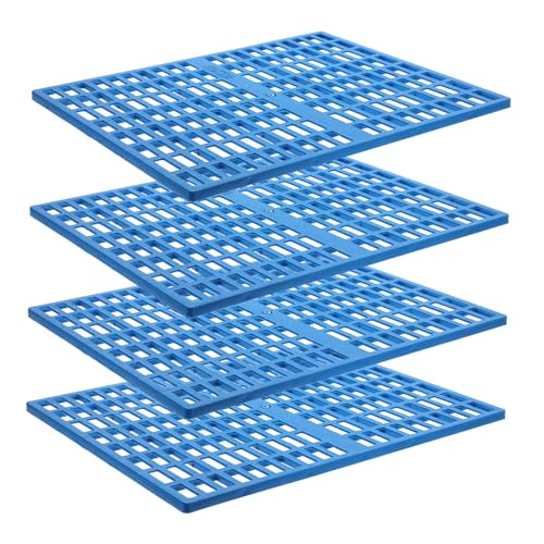FONDOTIN 4 Stück Kaninchenmatten Kaninchenkäfigmatte Bodenmatte für Kleintiere Kaninchenkäfig Zubehör Meerschweinchenvlies Hamster Hasenfüße Matten Haustiermatten für Kaninchen Plastik Blue FONDOTIN 4 Stück Kaninchenmatten Kaninchenkäfigmatte Bodenmatte für Kleintiere Kaninchenkäfig Zubehör Meerschweinchenvlies Hamster Hasenfüße Matten Haustiermatten für Kaninchen Plastik Blue von FONDOTIN