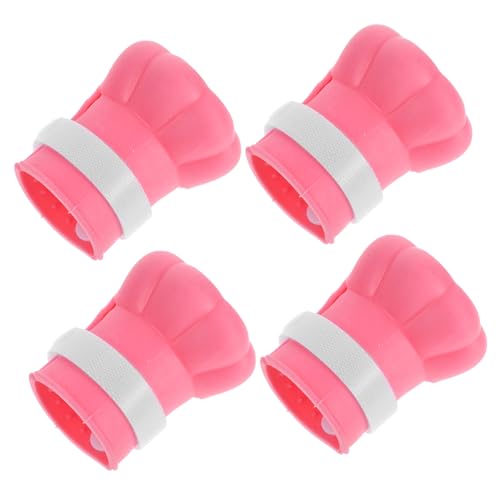 FONDOTIN 4 Stück Katzenfüße Haustier Katze Kratzen Kratzer Krallenabdeckungen Aus Silikon Katzenstiefel Katzenwaschbare Stiefel Kratzfeste Katzenschuhe Rosa Kieselgel FONDOTIN 4 Stück Katzenfüße Haustier Katze Kratzen Kratzer Krallenabdeckungen Aus Silikon Katzenstiefel Katzenwaschbare Stiefel Kratzfeste Katzenschuhe Rosa Kieselgel von FONDOTIN