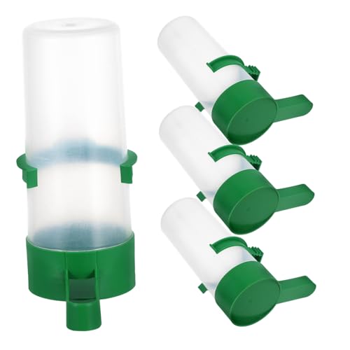 FONDOTIN 4stücke Automatischer Vogel Wasserspender Für Käfige Praktische Tränke Für Papageien Und Kanarienvögel Innen Und Außeneinsatz Platzsparendes Design Langlebige Materialien von FONDOTIN