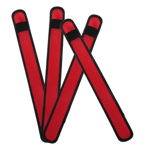 FONDOTIN 4 Stück Pferde-Leggings Mit Knöchelriemen Surcingle Nachtsicherheitsgurt Ausrüstung Beleuchtung Pferdebeinband Led-beleuchtetes Pferdebeinband Bands Led-pferdebeinband Stoff Rot von FONDOTIN