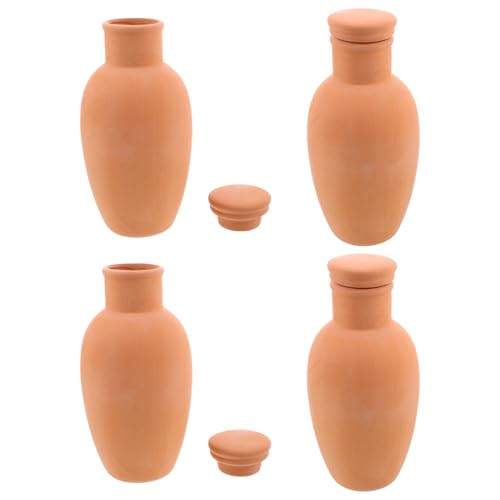 FONDOTIN 4 Stück Selbstbewässernde Terrakotta Pflanzspitzen Set Natürlich Atmungsaktiv Kontrollierte Wasserabgabe Nachhaltiges Bewässerungssystem für Topfpflanzen Geeignet für Innen und FONDOTIN 4 Stück Selbstbewässernde Terrakotta Pflanzspitzen Set Natürlich Atmungsaktiv Kontrollierte Wasserabgabe Nachhaltiges Bewässerungssystem für Topfpflanzen Geeignet für Innen und von FONDOTIN