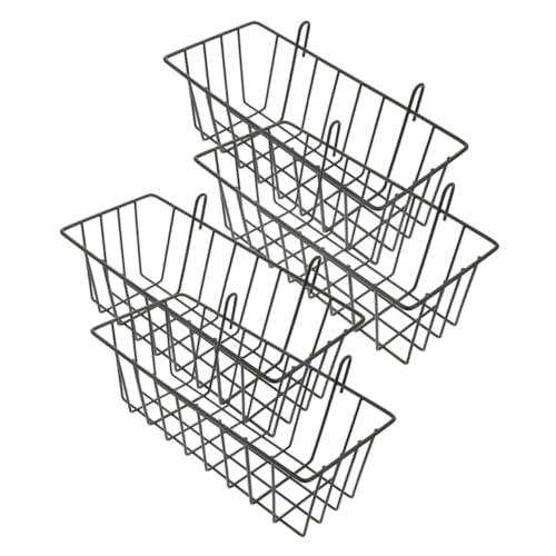 FONDOTIN 4 Stück Teiliges Kaninchen Heuraufe aus Stabilem Eisen Glatte Oberfläche Grate Langlebiger Futterspender für Käfige Geeignet für Kaninchen Meerschweinchen Hamster und Kleintiere von FONDOTIN