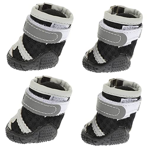 FONDOTIN 4 Stück pet net Schuhe hundeschuhe Paws pfotenschutz hundezubehör Dog Accessories Dog Shoes Mesh-Schuhe für Hunde Hund füße Schutz Sommerschuhe für Hunde Welpenschuhe Gittergewebe FONDOTIN 4 Stück pet net Schuhe hundeschuhe Paws pfotenschutz hundezubehör Dog Accessories Dog Shoes Mesh-Schuhe für Hunde Hund füße Schutz Sommerschuhe für Hunde Welpenschuhe Gittergewebe von FONDOTIN