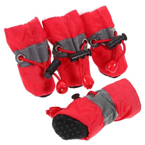 FONDOTIN 4 Stück rutschfeste Haustierschuhe Hundewelpen rutschfeste Haustierschuhe Stiefel Haustierschuhe Mit Kordelzug rutschfeste Haustierschuhe Schutzschuhe Für Haustiere FONDOTIN 4 Stück rutschfeste Haustierschuhe Hundewelpen rutschfeste Haustierschuhe Stiefel Haustierschuhe Mit Kordelzug rutschfeste Haustierschuhe Schutzschuhe Für Haustiere von FONDOTIN