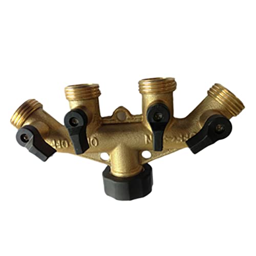 FONDOTIN 4-Schlauch-verteiler Messing-hahnanschluss-Kontrolle Und Auslaufsicheres Design Für Effiziente Bewässerung FONDOTIN 4-Schlauch-verteiler Messing-hahnanschluss-Kontrolle Und Auslaufsicheres Design Für Effiziente Bewässerung von FONDOTIN