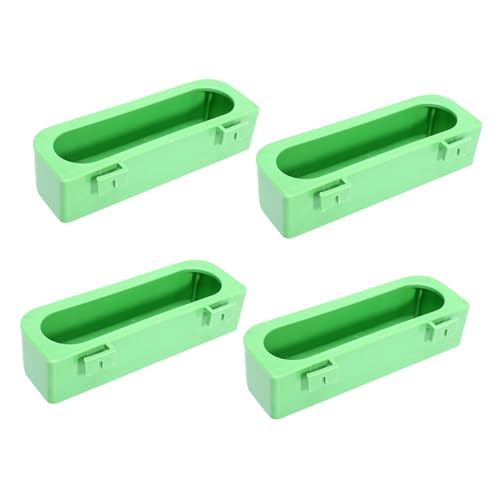 FONDOTIN 4Stücke Futterspender und Wasserbecher Praktische Halterungen für Tauben und Andere Vögel zu Reinigen für Fütterung und Tränke im Freien von FONDOTIN
