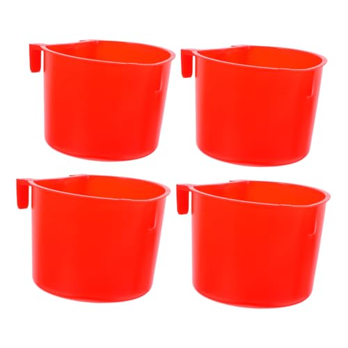 FONDOTIN 4pcs Hängende Vogelkäfigzubehör Kaninchen Fütterungsschale Haustier Wasserbecher Für Tiere Hühnerwässerungsschalen Taubenkäfighänge -Feeder von FONDOTIN