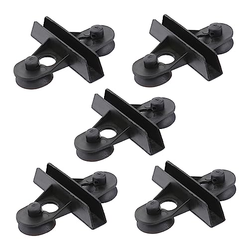 FONDOTIN 5 Stück Blatt Tankteiler für Aquarien Wasser- Platte Aquarium Korb Futterspender Saugnapfhalterung Fische züchten Suction Cup saugnäpfe Teilerhalter Trennwand mit Saugnapf Black von FONDOTIN