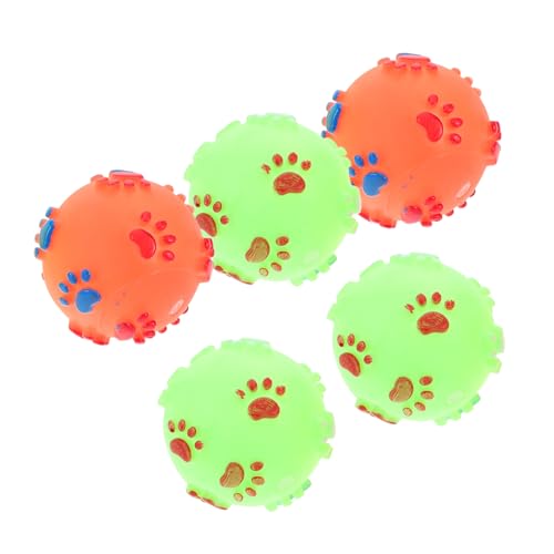 FONDOTIN 5 Stück Pet-Ball- Hundesachen Bälle Für Hundespielzeug Lustig Hündchen Welpe Hundeball Interaktiv Quietschend Haustier Ballspielzeug Für Hunde FONDOTIN 5 Stück Pet-Ball- Hundesachen Bälle Für Hundespielzeug Lustig Hündchen Welpe Hundeball Interaktiv Quietschend Haustier Ballspielzeug Für Hunde von FONDOTIN