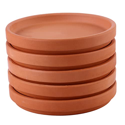 FONDOTIN 5 Stück Runder Terracotta Blumentopf Untersetzer Elegant und Dekorativ für Innenbereich Schützt Böden vor Kratzern und Flecken FONDOTIN 5 Stück Runder Terracotta Blumentopf Untersetzer Elegant und Dekorativ für Innenbereich Schützt Böden vor Kratzern und Flecken von FONDOTIN