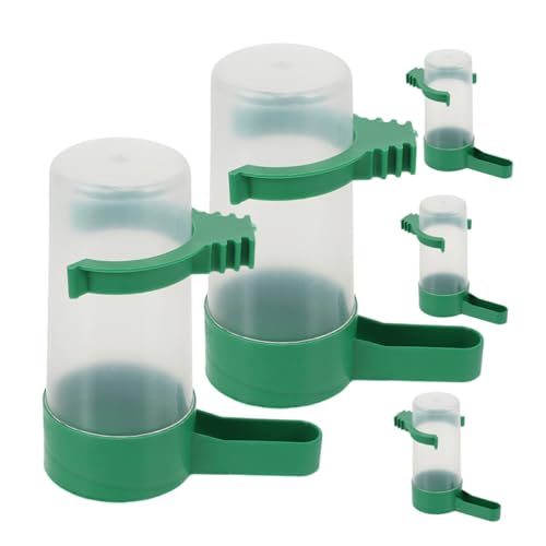 FONDOTIN 5stücke Teiliges Automatischer Vogeltränke Für Käfige Praktische Auslaufsichere Wasserspender Für Papageien Und Kleinvögel Langlebig Und Leicht Zu Reinigen Für Und von FONDOTIN