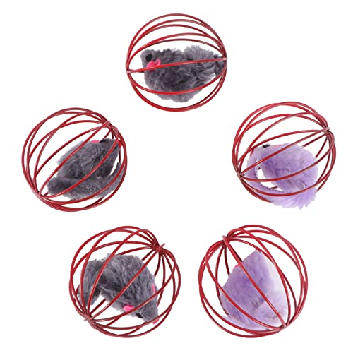 FONDOTIN 5St Käfigmaus katzenspielzeug kratzen katzenpflege cat Toy Katzenangeln Crinkle- für Katzen Kugelspielzeug in Käfigform Käfig Rostfreier Stahl FONDOTIN 5St Käfigmaus katzenspielzeug kratzen katzenpflege cat Toy Katzenangeln Crinkle- für Katzen Kugelspielzeug in Käfigform Käfig Rostfreier Stahl von FONDOTIN