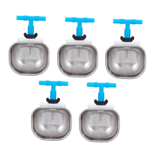 FONDOTIN 5St Kaninchentrinker Wasserflasche Spender für Wassernapf für Hunde Huhn hasentrinkflaschen trinkflasche Hasen Werkzeug Wasserschale für Geflügel Wasserspender für Kaninchen Silver FONDOTIN 5St Kaninchentrinker Wasserflasche Spender für Wassernapf für Hunde Huhn hasentrinkflaschen trinkflasche Hasen Werkzeug Wasserschale für Geflügel Wasserspender für Kaninchen Silver von FONDOTIN