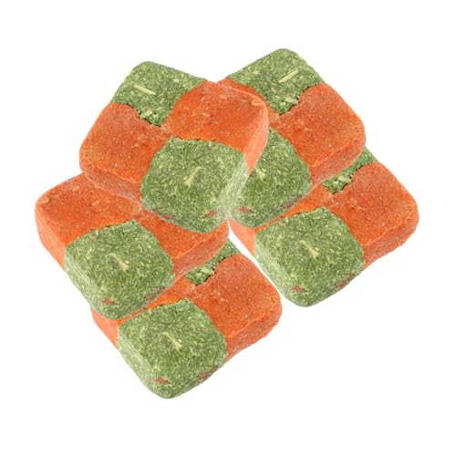 FONDOTIN 5Stücke Teiliges Kauspielzeug für Kleintiere Natürliche Molar Kekse aus Hochwertigem Heu für Meerschweinchen und Hamster Snacks zur Zahnpflege und Beschäftigung von FONDOTIN