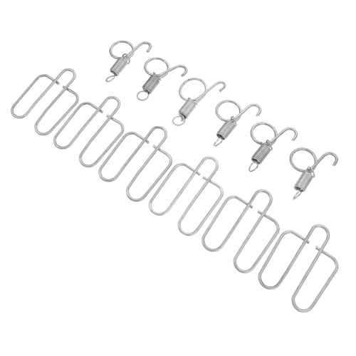 FONDOTIN 6 Sätze Verstellbare Kaninchenkäfig Türhaken aus Rostfreiem Verzinkte Federspannhaken Silber für Sicheres Befestigen und Öffnen von Kleintierkäfigen FONDOTIN 6 Sätze Verstellbare Kaninchenkäfig Türhaken aus Rostfreiem Verzinkte Federspannhaken Silber für Sicheres Befestigen und Öffnen von Kleintierkäfigen von FONDOTIN