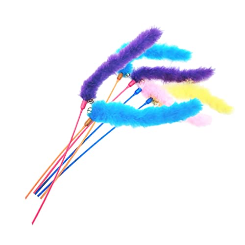 FONDOTIN 6 Stück Katzen-Stäbchen Katze Zauberstab lustiger Katzenstock Katzenminzekugeln für Katzen Plush Toy nachsprechende stofftiere Katzen Pflege Game Sticks Katzenangel FONDOTIN 6 Stück Katzen-Stäbchen Katze Zauberstab lustiger Katzenstock Katzenminzekugeln für Katzen Plush Toy nachsprechende stofftiere Katzen Pflege Game Sticks Katzenangel von FONDOTIN