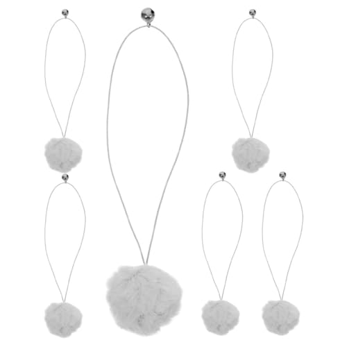 FONDOTIN 6stücke Katzenspielzeug Baumeln Ball Mit Glocke Für Katzenkratzbäume Robuste Plüsch Bälle Jagen Spielzeug Für Katzen Versorgung Necken Interaktiv Pet Spielzeug von FONDOTIN