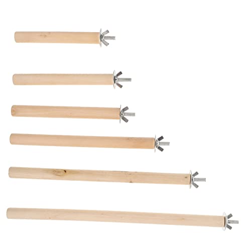 FONDOTIN 6stücke Teiliges Holzstandrohren Für Vögel Natürliche Sitzstangen Für Papageien Und Wellensittiche Als Käfigzubehör Krallenpflege Und Balancefähigkeiten FONDOTIN 6stücke Teiliges Holzstandrohren Für Vögel Natürliche Sitzstangen Für Papageien Und Wellensittiche Als Käfigzubehör Krallenpflege Und Balancefähigkeiten von FONDOTIN