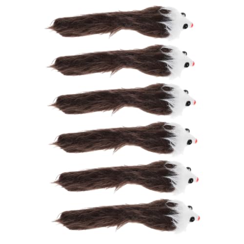 FONDOTIN Mäusespielzeug-Set 6er-Pack Plüsch-katzenspielzeug Interaktives Katzenmäusespielzeug Für Hauskatzen Kätzchenspielzeug Mit Ton FONDOTIN Mäusespielzeug-Set 6er-Pack Plüsch-katzenspielzeug Interaktives Katzenmäusespielzeug Für Hauskatzen Kätzchenspielzeug Mit Ton von FONDOTIN