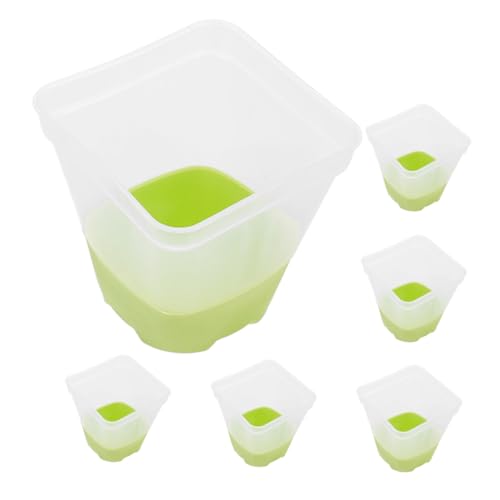 FONDOTIN 6St Transparenter Blumentopf aus Silikon Schwimmbad kleine Pflanzentopf mit Abflusslöchern Gartenpflanzentopf mit Luftzirkulation Kleiner Topf für Pflanzen Pflege Pflanzer FONDOTIN 6St Transparenter Blumentopf aus Silikon Schwimmbad kleine Pflanzentopf mit Abflusslöchern Gartenpflanzentopf mit Luftzirkulation Kleiner Topf für Pflanzen Pflege Pflanzer von FONDOTIN
