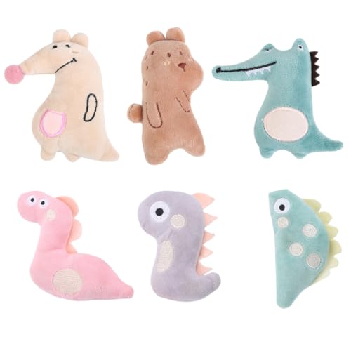 FONDOTIN 6stücke Katzenspielzeug Plüschtiere Lebensecht Set Für Haustier Katze Interaktives Spielzeug Zum Kratzen Verhindern Mit Mini Plüschtiere in Leuchtenden Farben von FONDOTIN