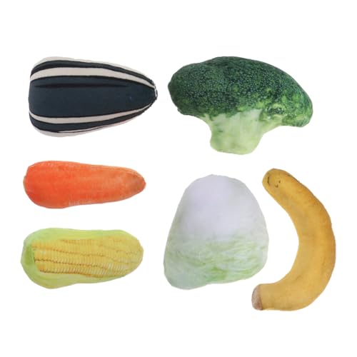 FONDOTIN Genießen Sie Das 6-in-1-katzenspielzeug-set Stoffspielzeug Lustige Formen Zum Spielen Kratzen Und Kauen Für Kätzchen von FONDOTIN