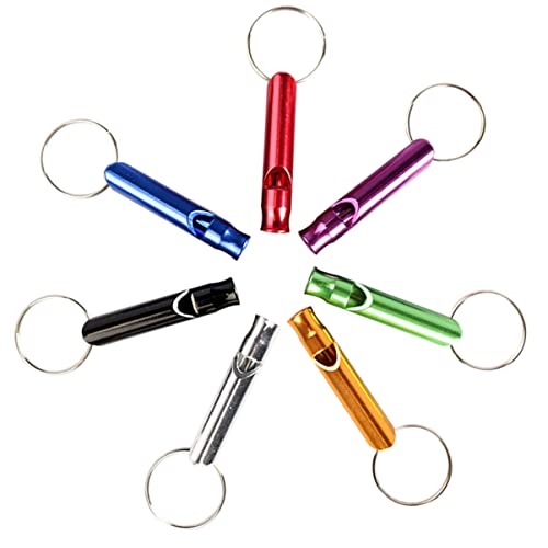FONDOTIN 7 Stück Trainingspfeife Für Papageien Ausbildung Geräte Hundepfeife Zurückrufen Vogelzubehör Frettchen Anruf-Lanyard Taubenpfeife Adlerpfeife Rufen Katzenpfeife Aluminiumlegierung von FONDOTIN