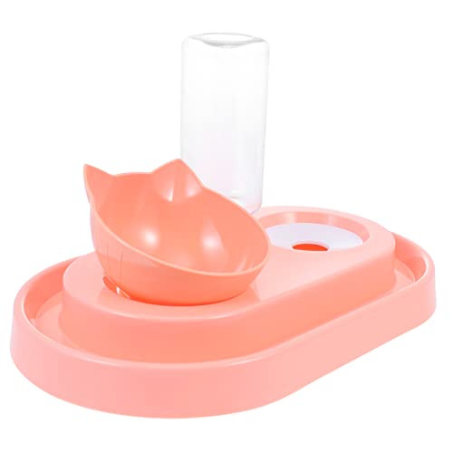 FONDOTIN Katzennapf Hundefutterspender Haustier Fressnapf Wasserfutterspender Katzen-hundenapfspender Hals Doppelnapf Haustierfutterspender von FONDOTIN
