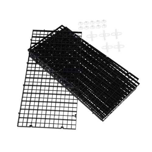 FONDOTIN Aquarium Teiler Set Teilig Fischbecken Trennwand mit Saugnäpfen Zuschneidbar und Verbindbar Langlebiges Material für Einfache Isolation und Bodentrennung im von FONDOTIN