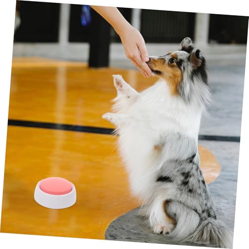 FONDOTIN Aufnahmefähiger Langlebiger Haustier kommunikationsbutton aus Robustem Pp Material mit Einfachem Tonaufnahmesystem zum Training Stärkung der Bindung zwischen Hund und Besitzer von FONDOTIN