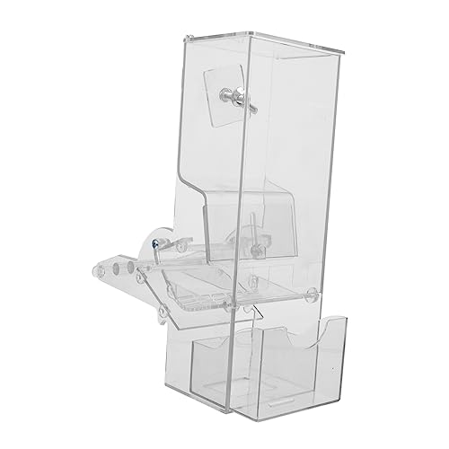 FONDOTIN Automatischer Vogel Futterspender für Sittiche und Papageien Transparente Futterbox mit Großer Kapazität Design für Einfache Anwendung für Käfige FONDOTIN Automatischer Vogel Futterspender für Sittiche und Papageien Transparente Futterbox mit Großer Kapazität Design für Einfache Anwendung für Käfige von FONDOTIN