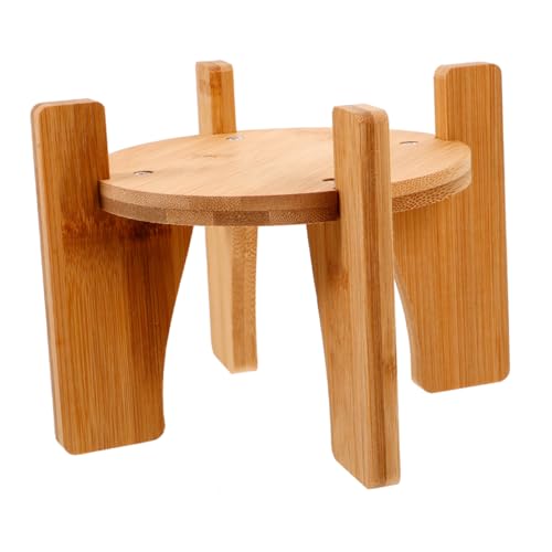 FONDOTIN Blumentopf Untersatz Aus Holz Blumentopfhalter Regal Topfpflanzen Regal Tisch Pflanzenhalter Blumentopf Erhöhungsständer Blumentopf Ständer Blumentopf Hocker von FONDOTIN