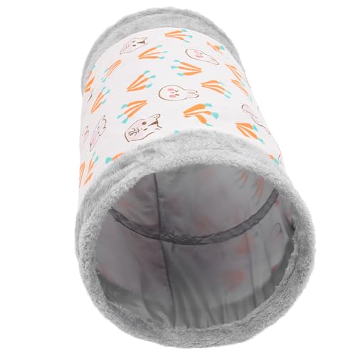FONDOTIN Bunny Tunnel Kleintier Tunnel aus Strapazierfähigem Material Kratzfest und Beißfest für Lebhafte Kaninchen und Katzen Fördert Bewegung und Interaktion Faltbar und Vielseitig für von FONDOTIN