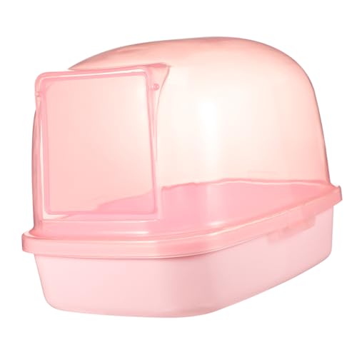 FONDOTIN Chinchilla Sandbadhaus aus Kunststoff Pinkes Hamster Wc mit Design für Kleine zu Reinigen Verwenden Hamster von FONDOTIN
