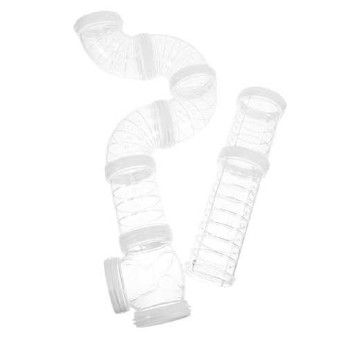 FONDOTIN DIY Hamster Röhrenset Transparenter Kleintier Tunnel Erweiterbares Außengehäuse für Hamster Bewegung FONDOTIN DIY Hamster Röhrenset Transparenter Kleintier Tunnel Erweiterbares Außengehäuse für Hamster Bewegung von FONDOTIN