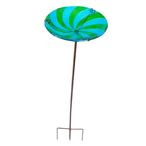 FONDOTIN Dekoratives Vogelbad aus Wiederverwendbare Badeschale für Gartenstecker Robust und Waschbar für Außenbereiche für Vogel von FONDOTIN